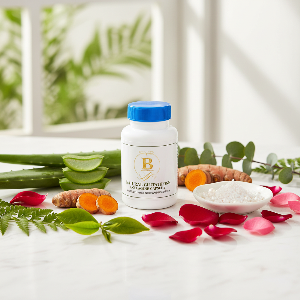 BLUE SUN COLLAGEN & GLUTATHIONE CAPSULES - Ingrédients naturels